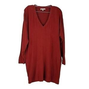 Stitchdrop Pullover Striped Sweater Dress Sz Medium in Technician Blue NWT